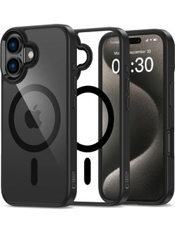 Tech-Protect Magmat Back Cover Black/Clear (iPhone 16)