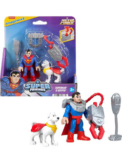 Fisher-Price Imaginext DC Super Friends Metal Force Superman & Krypto Σετ Φιγούρες Δράσης για 3+ Ετών 7.5cm