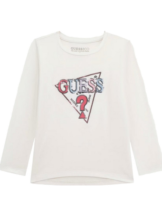 Guess Παιδικό T-Shirt Μακρυμάνικο Λευκό K5YI10K6YW4-G011