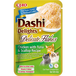 Inaba Dashi Delights with Chicken, Tuna & Scallop 40gr