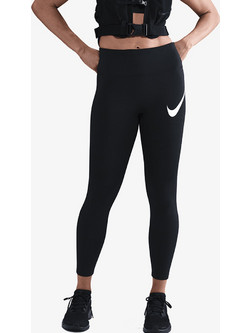 Nike Tempo Swoosh Γυναικείο Κολάν 7/8 Ψηλόμεσο Μαύρο HV2304-010