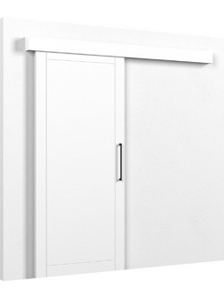 Shiro-Leuko Πόρτα Εσωτερική Συρόμενη Λευκή 90x204cm SHIRO-LEUKO