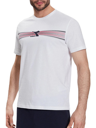 Diadora Ανδρικό Αθλητικό T-Shirt Λευκό 102.179311-20002