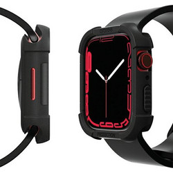 Araree Flexield Θήκη Σιλικόνης για Apple Watch 7 / 8 / 9 45mm Μαύρη