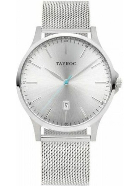 Tayroc Ανδρικό Ρολόι με Ασημί Μεταλλικό Μπρασελέ TXM106