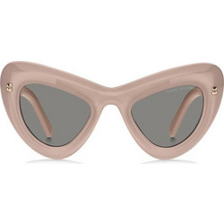 Marc Jacobs MARC798S 3DVIR Γυναικεία Γυαλιά Ηλίου Oversized Κοκάλινα Ροζ με Μαύρο Φακό
