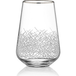 Crystalex Σετ Ποτήρια Νερού Γυάλινα Sandra 380ml 6τμχ LEX-6