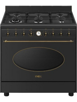 Smeg CO90GMAN2 Κουζίνα Ηλεκτρική 115lt με Εστίες Αερίου 90cm
