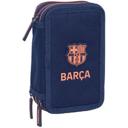 Safta F.C. Barcelona Κασετίνα Γεμάτη με 3 Θήκες Navy Μπλε S4313267