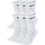 Nike Everyday Ανδρικές Κάλτσες Ψηλές Λευκές 6Pack SX7666-100