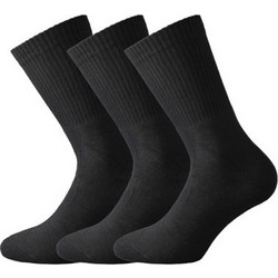 Walk Ανδρικές Κάλτσες Ψηλές Μαύρες 3Pack V9900