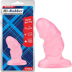 Chisa Novelties Hi-Rubber Mini Πρωκτική Σφήνα 9.2cm Ροζ