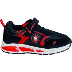 Smart Kids Spider Παιδικά Sneakers με Φωτάκια Μαύρα Κόκκινα SD26057