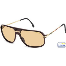 Carrera CA10/S 6K3/Q662 Ανδρικά Γυαλιά Ηλίου Aviator Μεταλλικά Καφέ Χρυσό με Καφέ Φακό