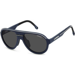 Carrera CA09/S FLL/IR Ανδρικά Γυαλιά Ηλίου Aviator Κοκάλινα Μπλε με Μαύρο Φακό