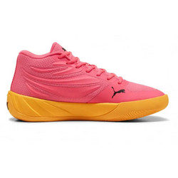 Puma Mid CourtT Παιδικά Αθλητικά Παπούτσια για Μπάσκετ Φούξια Πορτοκαλί 310829-01