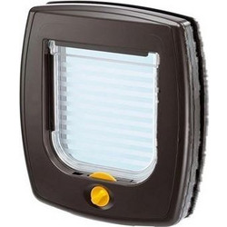 Ferplast Swing 3 Πορτάκι Σκύλου & Γάτας Πλαστικό Καφέ 22.5x9.6x25.2cm