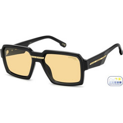 Carrera CA15/S 807/4A Γυναικεία Γυαλιά Ηλίου Τετράγωνα Κοκάλινα Μαύρα με Πορτοκαλί Φακό