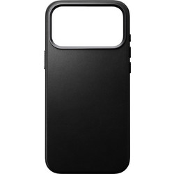 Nomad Traditional Leather Back Cover Black (iPhone 17 Pro Max)