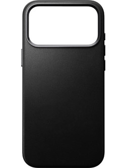 Nomad Traditional Leather Back Cover Black (iPhone 17 Pro Max)