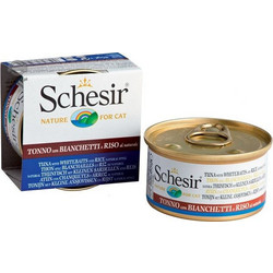 Schesir Adult Complete Nutrition Fillets with Tuna, Whitebaits & Rice 85gr