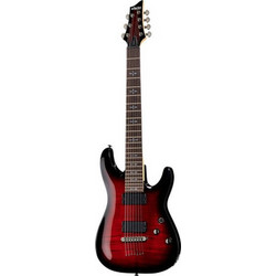 Schecter Demon-7 Ηλεκτρική Κιθάρα ST Style με Μαγνήτες HH & Ταστιέρα Wenge Crimson Red Burst