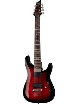 Schecter Demon-7 Ηλεκτρική Κιθάρα ST Style με Μαγνήτες HH & Ταστιέρα Wenge Crimson Red Burst
