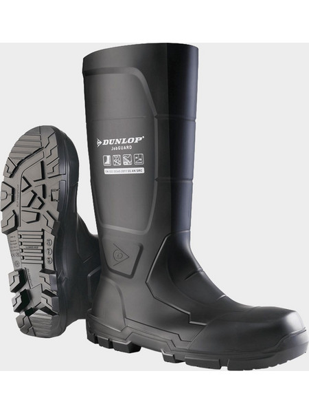 Dunlop Jobguard Γαλότσες Ασφαλείας Γονάτου Μαύρες 06300069
