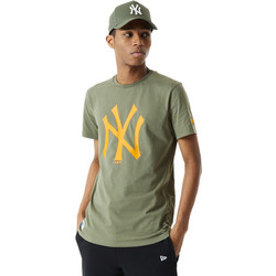 New Era MLB New York Yankees Ανδρικό Αθλητικό T-Shirt Χακί 12553355