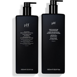 pH Laboratories Deep Moisture Σετ Περιποίησης Μαλλιών Conditioner 1lt + Σαμπουάν 1lt