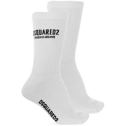 Dsquared2 Ανδρικές Κάλτσες Ψηλές Λευκές DFV142820-110