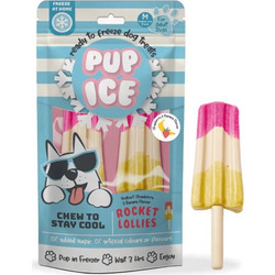 Imaginelles Pup Ice Chew to Stay Cool Rocket Lollies with Strawberry & Banana 2τμχ 90gr