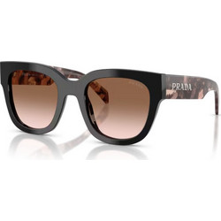 Prada PRC04S 28F90P Γυναικεία Γυαλιά Ηλίου Τετράγωνα Κοκάλινα Καφέ με Καφέ Φακό