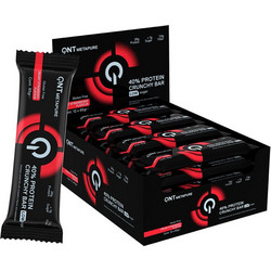 QNT 40% Protein Crunchy Bar Creamy Strawberry 65gr 12τμχ