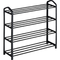 ArteLibre Παπουτσοθήκη Μεταλλική Reagan Μαύρη M62xΠ60xΥ62cm 15340001