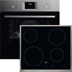 AEG Φούρνος Ηλεκτρικός Άνω Πάγκου 65lt 57.6cm OU5AB21CM με Κεραμικές Εστίες HK624000XB