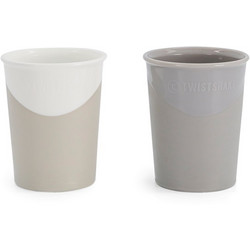Twistshake Εκπαιδευτικό Ποτήρι Pastel Grey White 6m+ 170ml