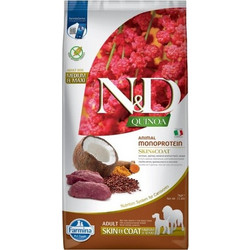 Farmina N&D Quinoa Grain Free Skin & Coat Medium & Maxi Adult with Venison, Quinoa, Coconut & Turmeric 7kg