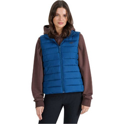 4F Αμάνικο Γυναικείο Μπουφάν Puffer Μακρύ Royal Blue 4FWAW25TVJAF218-30S