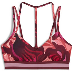 Puma Floral Ribbon Αθλητικό Μπουστάκι με Μέτρια Στήριξη Φούξια 527494-96