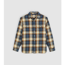 Levi's Ανδρικό Πουκάμισο Βαμβακερό Καρό Μακρυμάνικο Κανονική Γραμμή Overshirt Μπλε 19573-0281