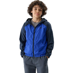 4F Παιδικό Μπουφάν Χειμωνιάτικο Softshell Αδιάβροχο Royal Blue Μαύρο 4FJWSS25TJACM185-36S