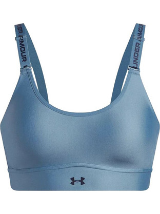 Under Armour Infinity 2.0 Αθλητικό Μπουστάκι με Μέτρια Στήριξη & Ελαφριά Ενίσχυση Γαλάζιο 1384123-418