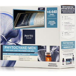 Phyto Phytocyane Men Σετ Σαμπουάν 100ml & Αμπούλες 12x5ml κατά της Τριχόπτωσης 2τμχ