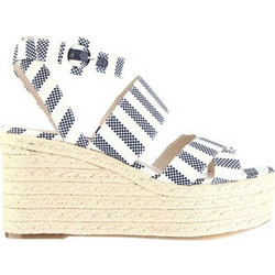 Nine West Kushala 2 Καλοκαιρινές Γυναικείες Πλατφόρμες Ψηλές Λευκές Μαύρες 25032748-2AG