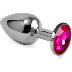 Lovetoy Rosebud Classic Small Πρωκτική Σφήνα Diamond Plug 6.8cm Ασημί Ροζ