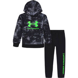 Under Armour Παιδικό Σετ Φόρμας Μαύρο Ανθρακί Lime UAFII0BE-001
