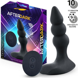 LateToBed Afterdark Tayron Πρωκτική Σφήνα Ασύρματη με Δόνηση 12cm Μαύρη 8436615004904