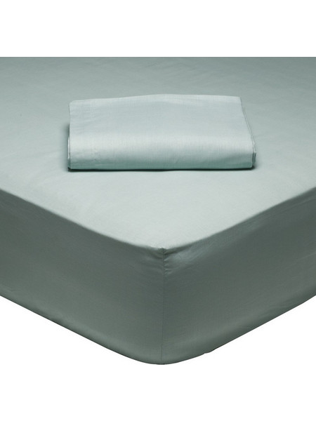 Das Home Σεντόνι King Size Βαμβακερό με Λάστιχο 180x200+35 Best Line 1013 Mint