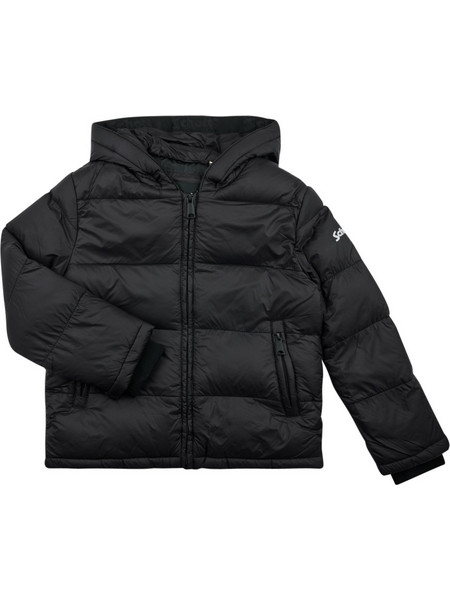 Schott Bigboy Παιδικό Μπουφάν Χειμωνιάτικο Puffer Αντιανεμικό Μαύρο